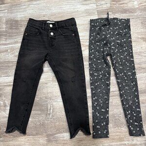 GIRL'S ZARA 2 PANT BUNDLE SIZE 3-4 YEARS